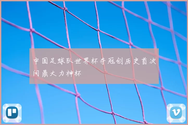 中国足球队世界杯夺冠创历史首次问鼎大力神杯